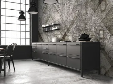 GEOMAP - Vinyl or fyber glass wallpaper by N.O.W. Edizioni - view 2